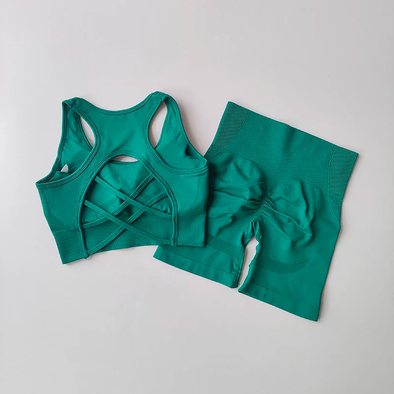 2-Piece Seamless Yoga Set — Nylon & Elastane