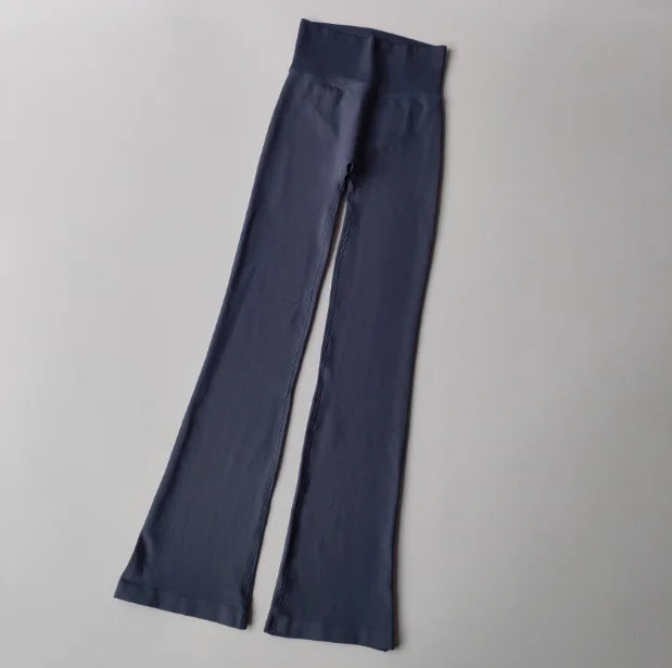 High Waist Micro Flare Leggings — Nylon