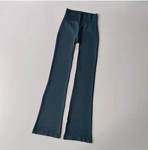 High Waist Micro Flare Leggings — Nylon