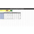 Excel multi-currency retail price calculator template spreadsheet with currency tables